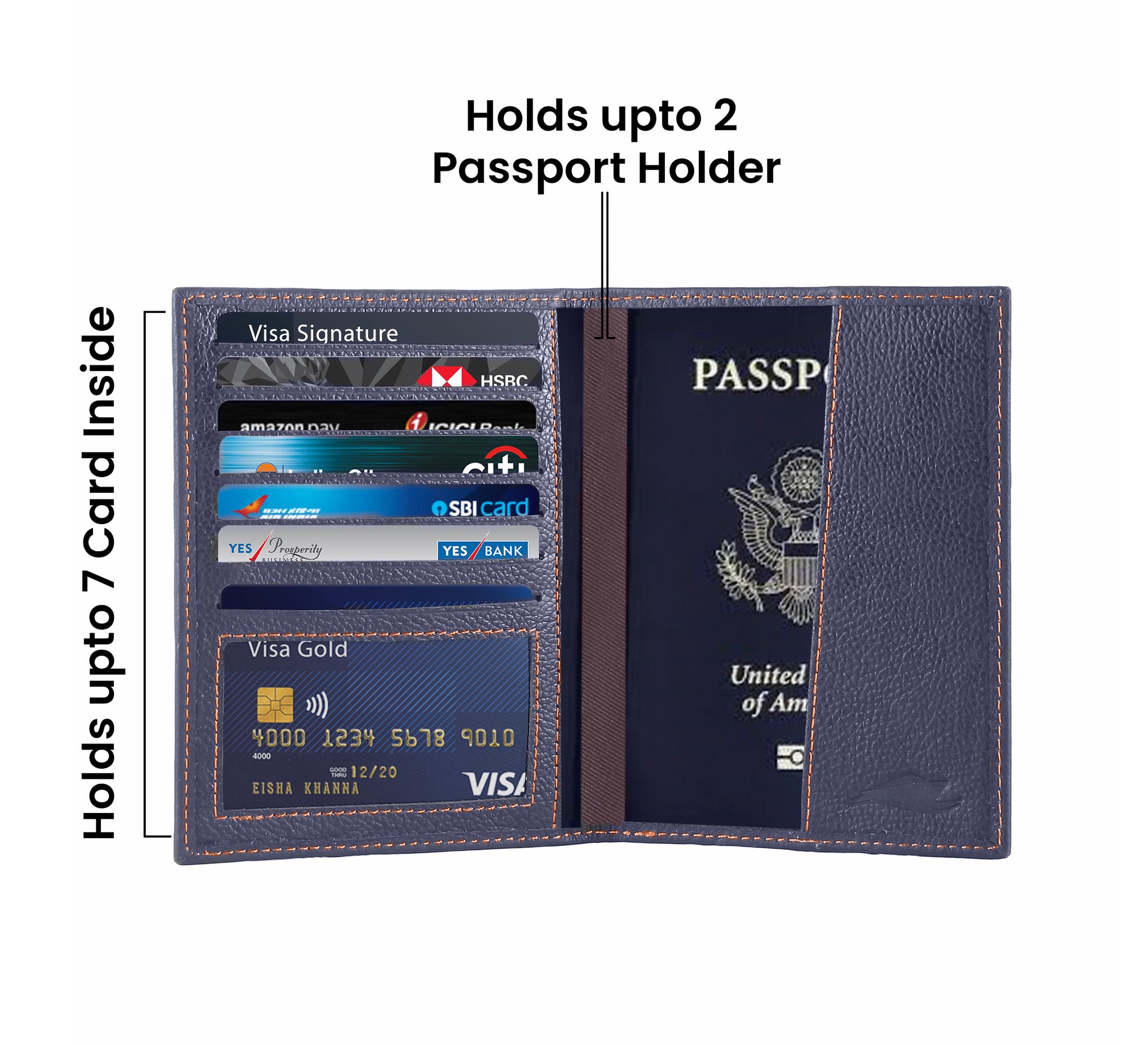 RFID Travel Passport Holder Wallet (Pacific Blue Edition)