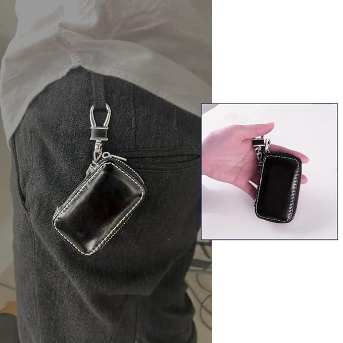 Genuine Leather Car Smart Key Chain