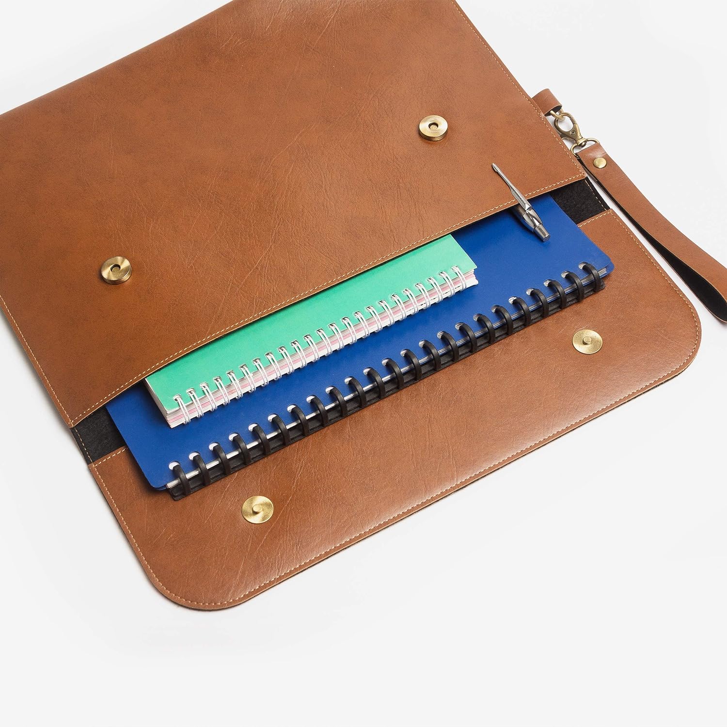 Sleek Leather Laptop Sleeve