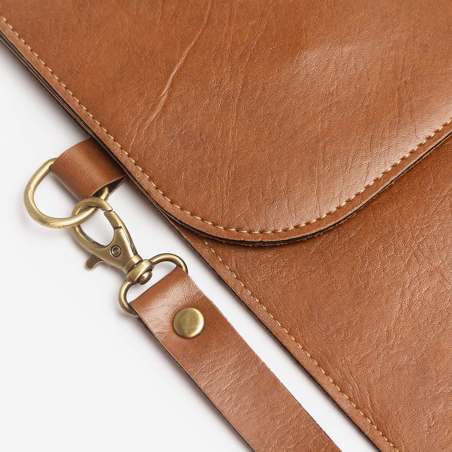 Sleek Leather Laptop Sleeve