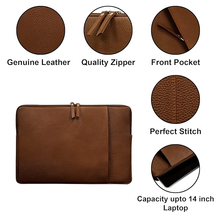 Minimalist Leather Laptop Cover