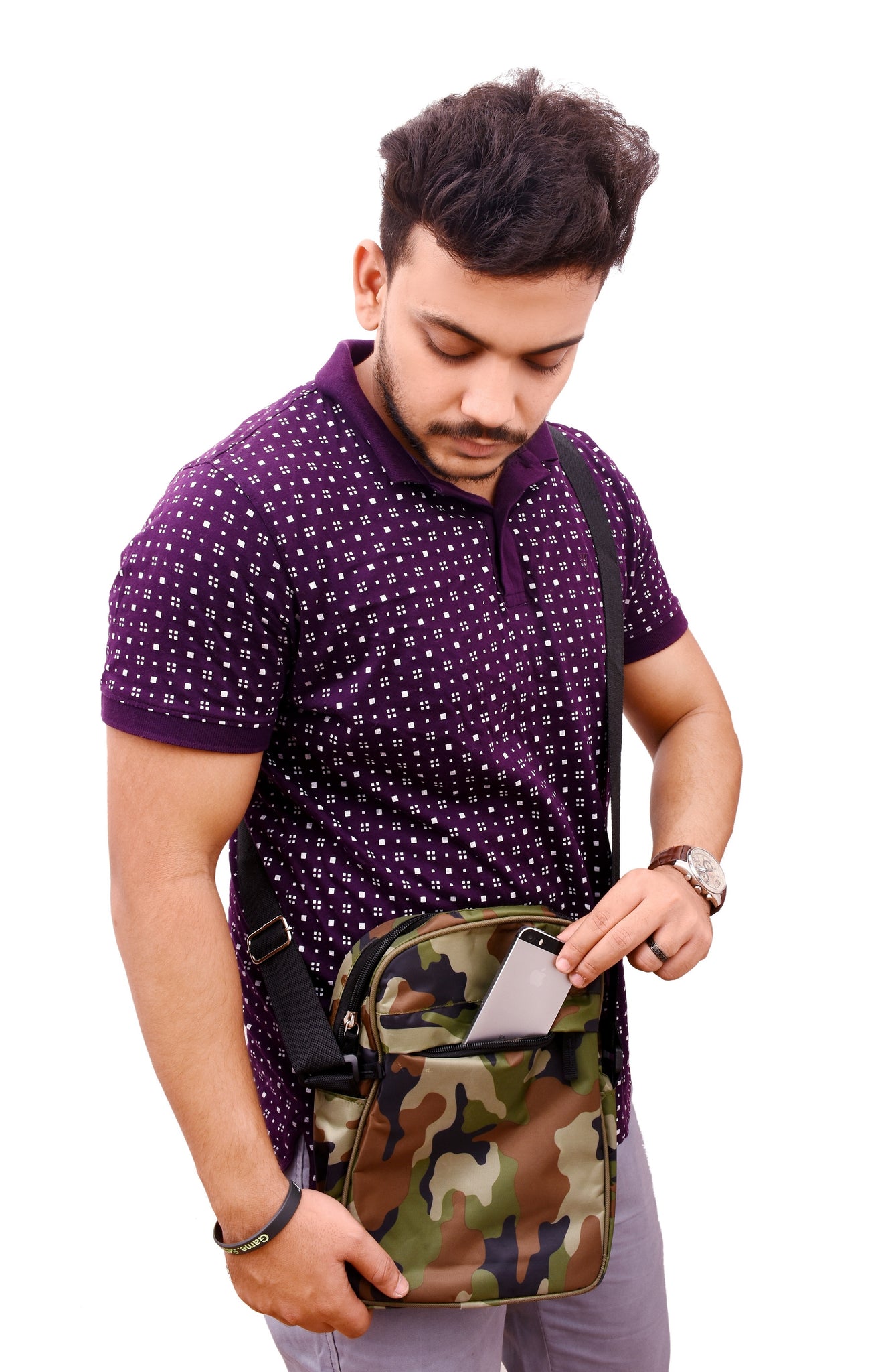 Camouflage Unisex Messenger Traveler Sling Bag