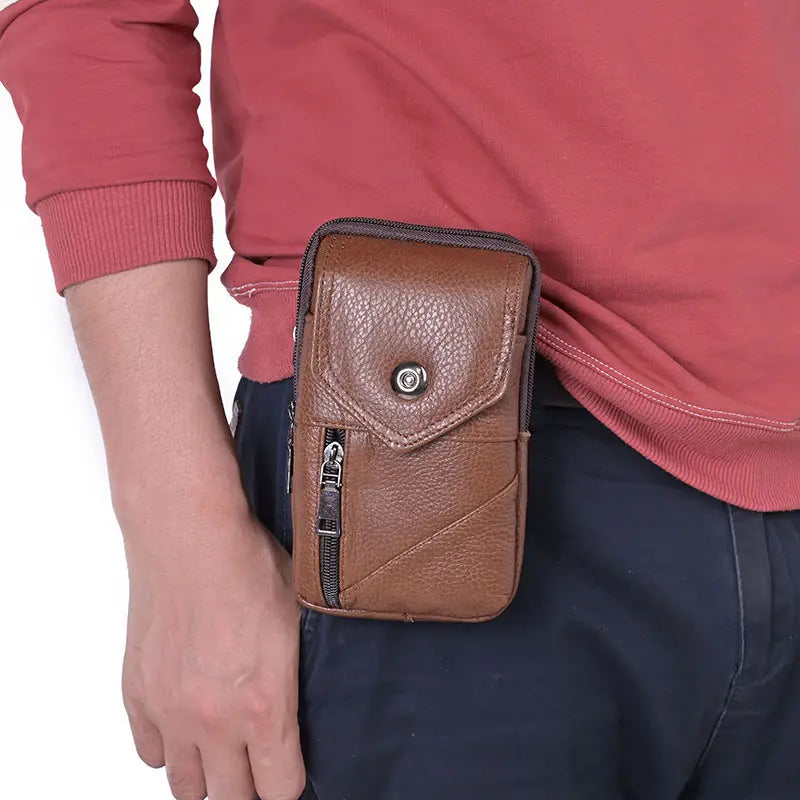 Commuter Leather Belt Bag