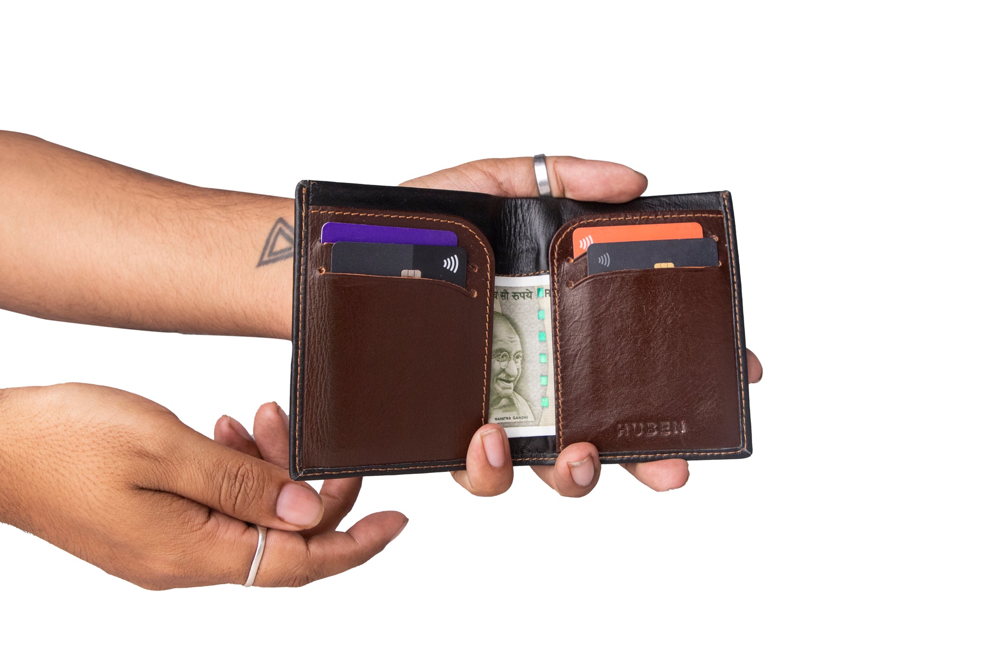 RFID Ultra Slim Card Holder Leather Wallet