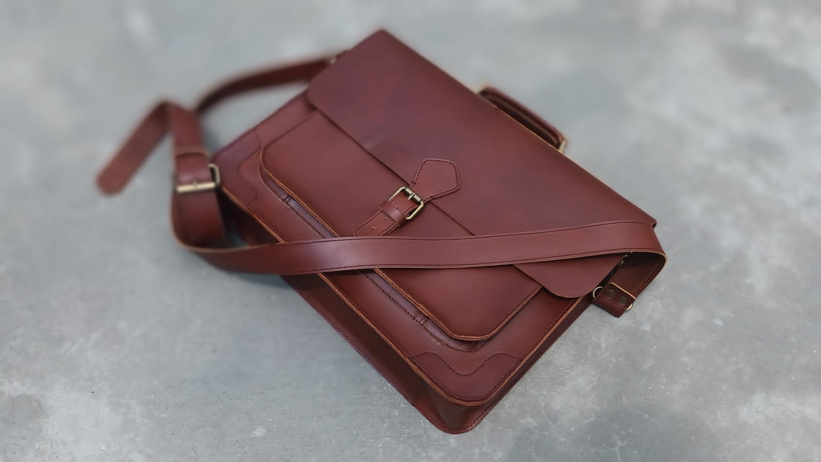 Vintage Brown Laptop Bag