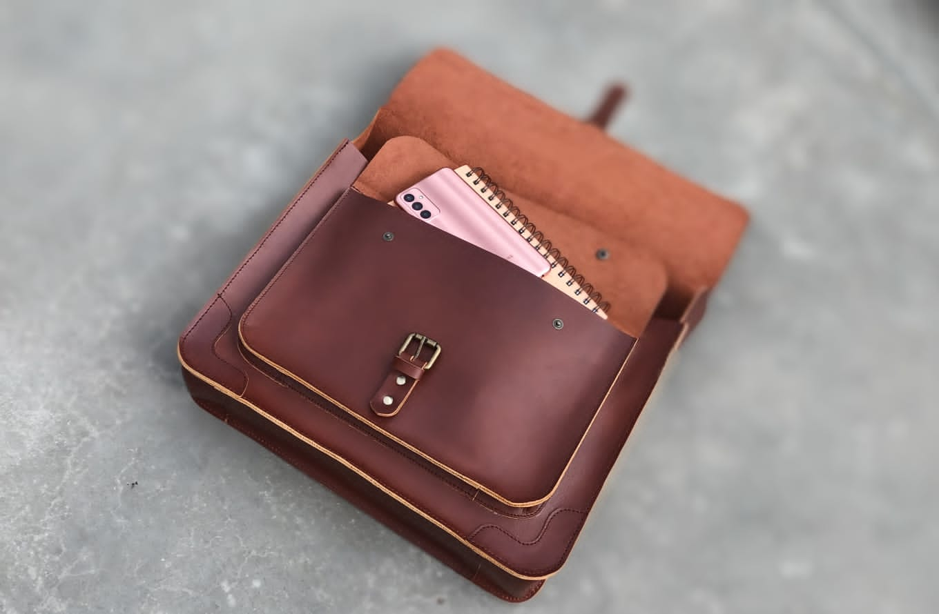 Vintage Brown Laptop Bag