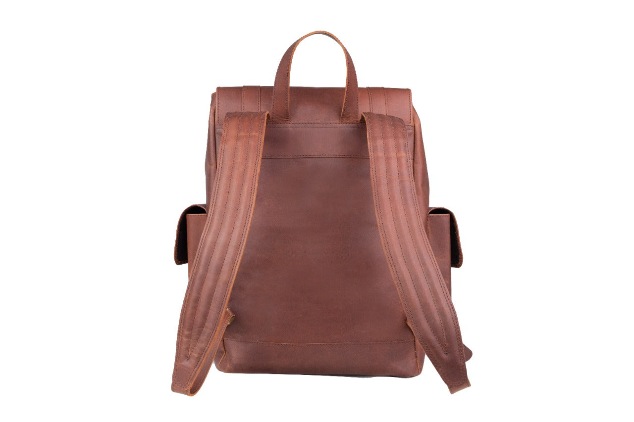 Premium Leather Travel Backpack