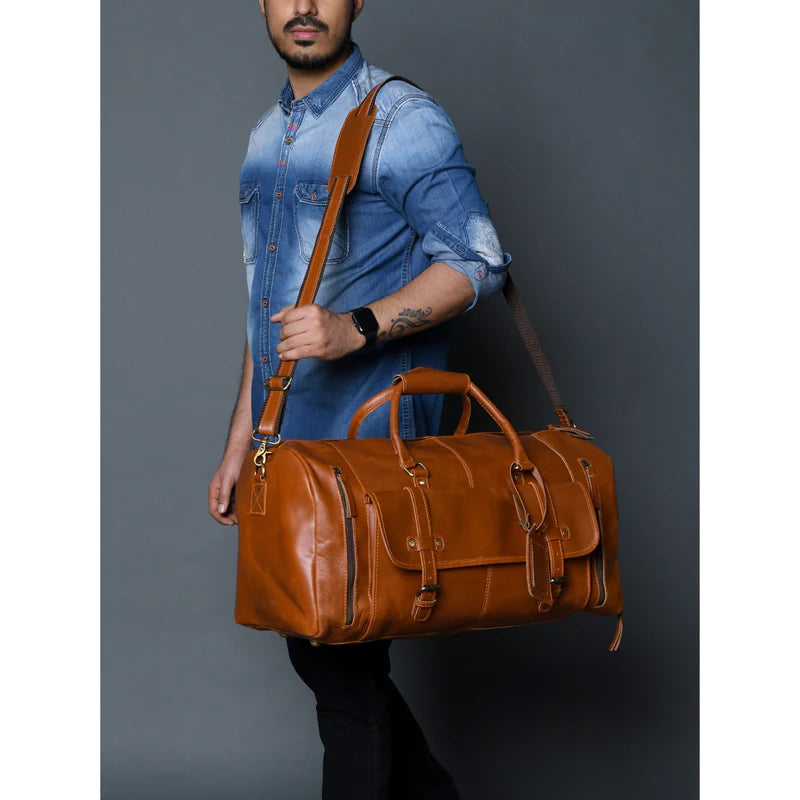 Timeless Leather Duffle Bag