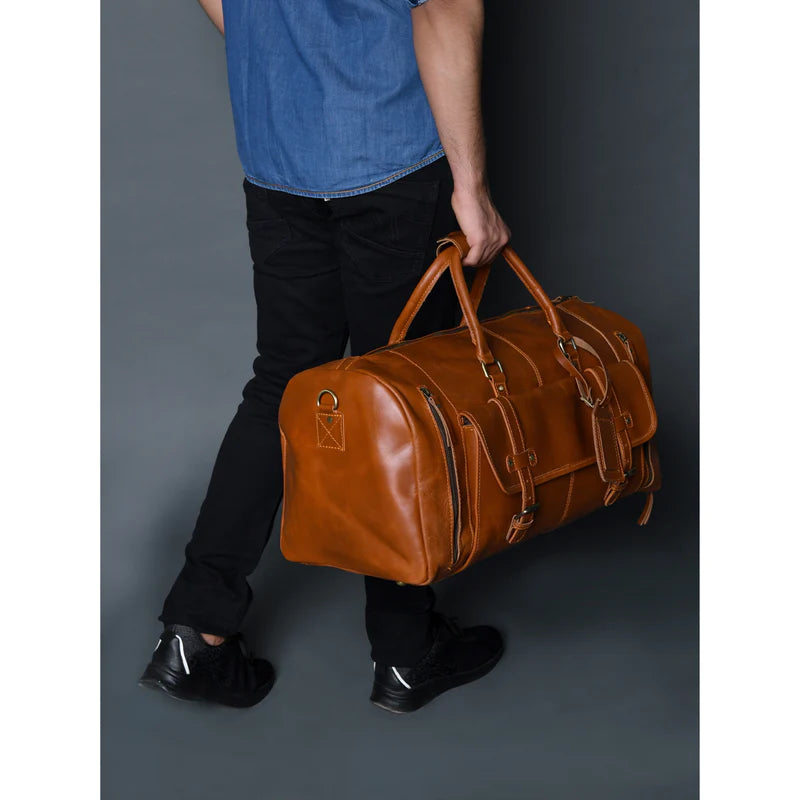 Timeless Leather Duffle Bag