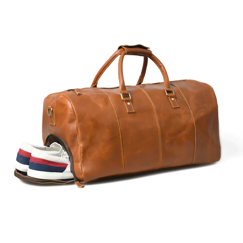 Timeless Leather Duffle Bag