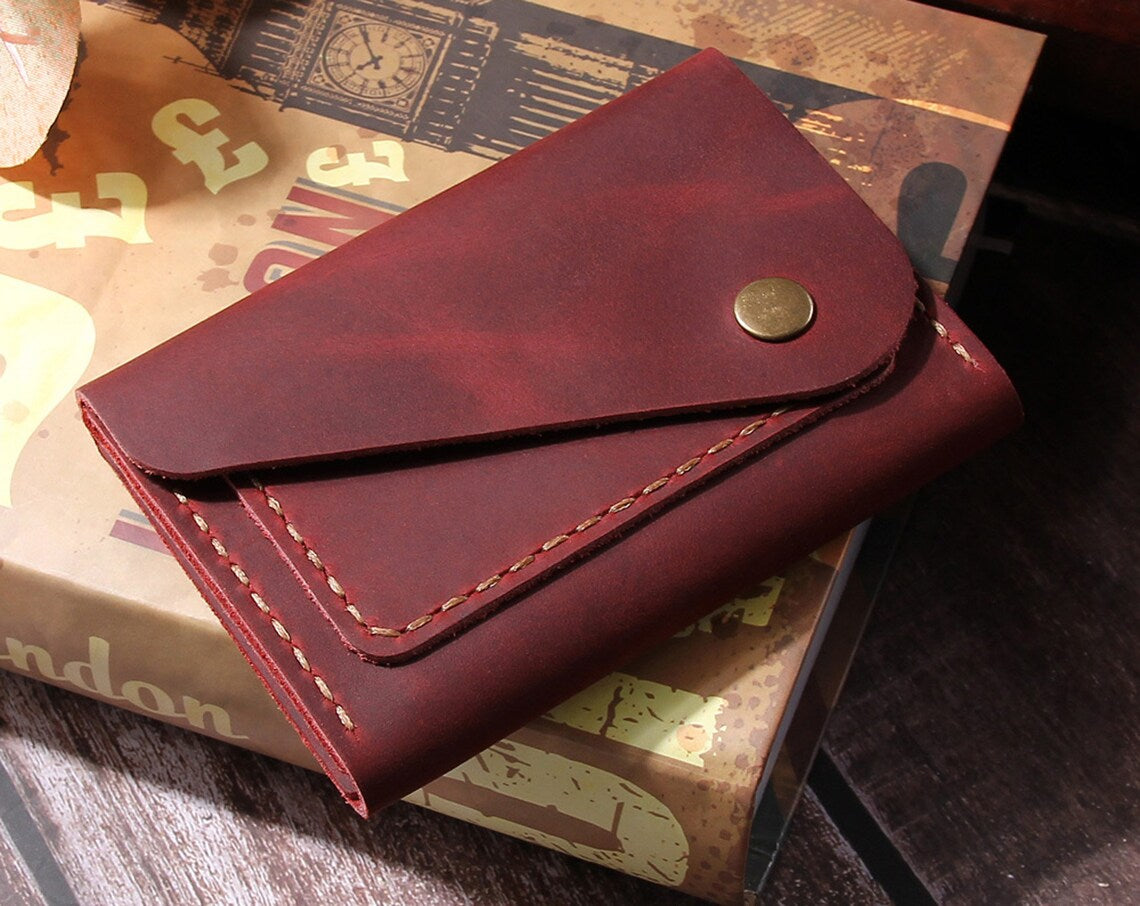 Vintage Leather Card Holder Wallet